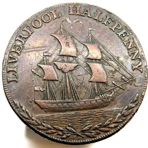 3197 - 1791 - Liverpool Shipping Token. P&P Group 1 (£14+VAT for the first lot and £1+VAT for subsequent lo... 