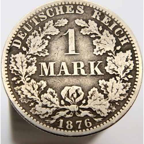 3201 - 1876 - 1 Silver Mark - Berlin mint. P&P Group 1 (£14+VAT for the first lot and £1+VAT for subsequent... 