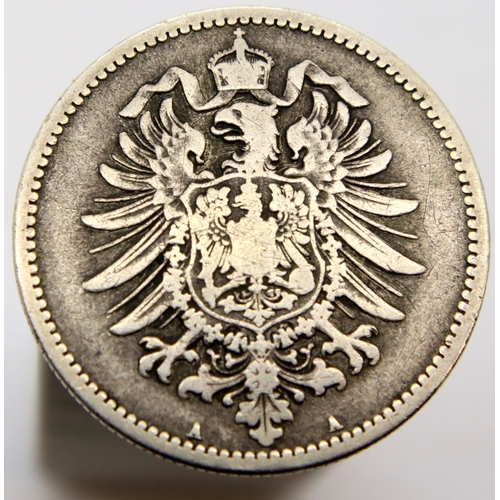 3201 - 1876 - 1 Silver Mark - Berlin mint. P&P Group 1 (£14+VAT for the first lot and £1+VAT for subsequent... 