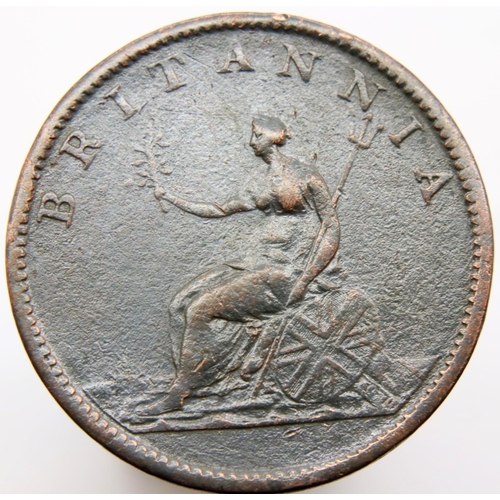 3208 - 1807 - Copper Half Penny of George III. P&P Group 1 (£14+VAT for the first lot and £1+VAT for subseq... 