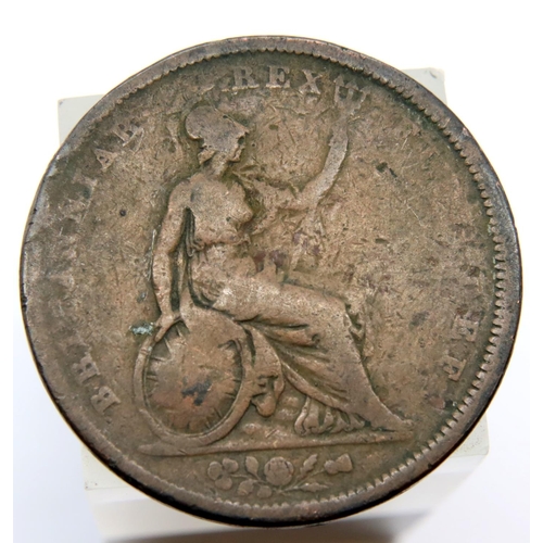 3214 - 1821 - Copper Penny of George IV. P&P Group 1 (£14+VAT for the first lot and £1+VAT for subsequent l... 