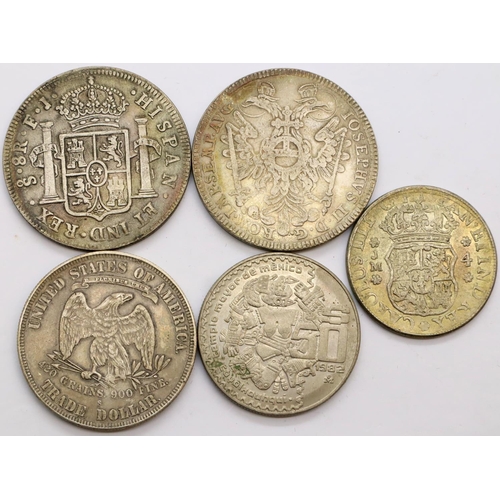 3220 - Collection of five reproduction coins. P&P Group 1 (£14+VAT for the first lot and £1+VAT for subsequ... 