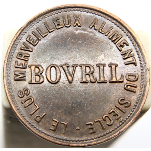 3242 - Victorian Bovril advertising Token (London-Paris). P&P Group 1 (£14+VAT for the first lot and £1+VAT... 