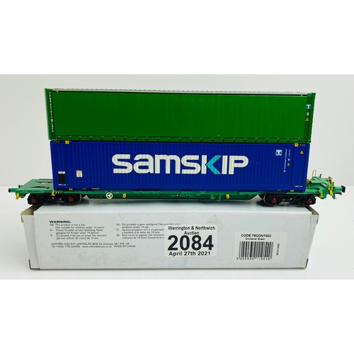 2084 - Bachmann Samskip Wagon & Dapol Container P&P Group 1 (£14+VAT for the first lot and £1+VAT for subse... 