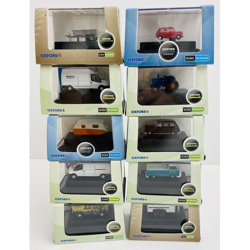 2120 - 10x Oxford Diecast N Gauge Vehicles P&P Group 1 (£14+VAT for the first lot and £1+VAT for subsequent... 