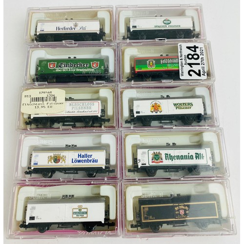 2184 - 10x Sowa N Gauge Assorted Wagons - See Picture  P&P Group 1 (£14+VAT for the first lot and £1+VAT fo... 