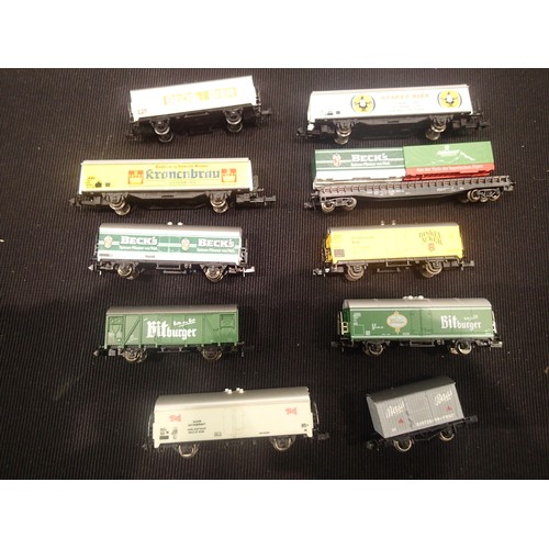 2182 - 10x N Gauge Loose Wagons - See Picture  P&P Group 1 (£14+VAT for the first lot and £1+VAT for subseq... 