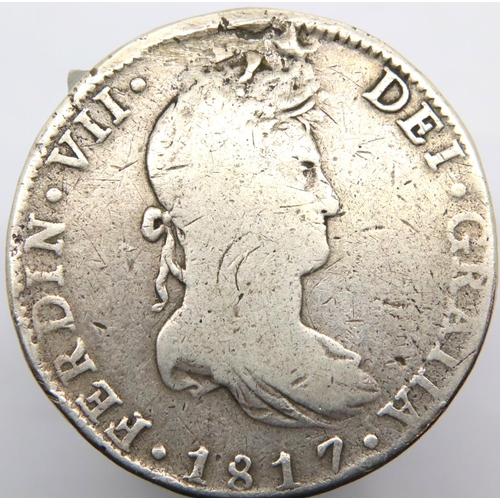 3270 - 1817 Spanish silver 8 reales of Fernando VII. P&P Group 1 (£14+VAT for the first lot and £1+VAT for ... 