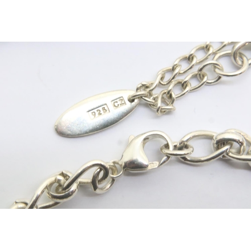 68 - Four assorted silver bracelets, some stamped 925, combined 31g. P&P Group 1 (£14+VAT for the first l... 