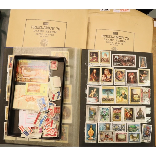 188 - Collection of world stamp albums and loose stamps. P&P Group 2 (£18+VAT for the first lot and £3+VAT... 