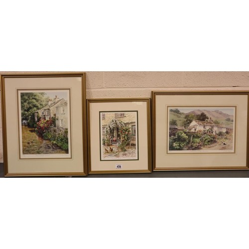 456 - Three framed Judy Boyes limited edition prints. Not available for in-house P&P, contact Paul O'Hea a... 