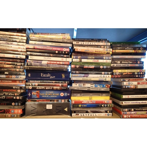 1164 - Shelf of mixed DVDs. Not available for in-house P&P, contact Paul O'Hea at Mailboxes on 01925 659133