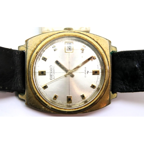 117 - Vintage Seiko automatic 17 jewel gents wristwatch. P&P Group 1 (£14+VAT for the first lot and £1+VAT... 