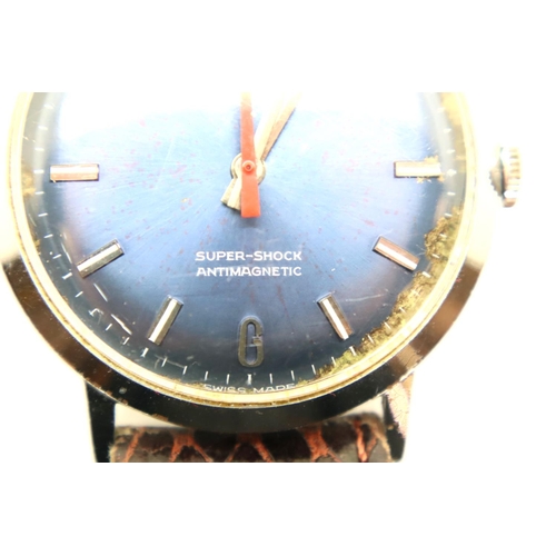 121 - MuDu mechanical gents wristwatch, working at lotting. P&P Group 1 (£14+VAT for the first lot and £1+... 