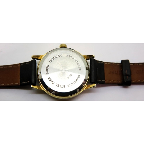 123 - Bemar gents 17 jewel mechanical wristwatch, working at lotting. P&P Group 1 (£14+VAT for the first l... 