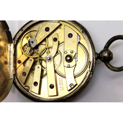 125 - Two white metal pocket watches. P&P Group 1 (£14+VAT for the first lot and £1+VAT for subsequent lot... 