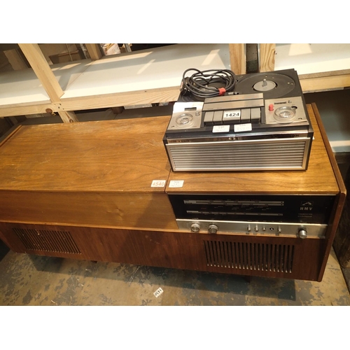 1424 - MHV2332 transistor Stereocam and Ferguson 3226 four track reel to reel tape recorder. Not available ... 