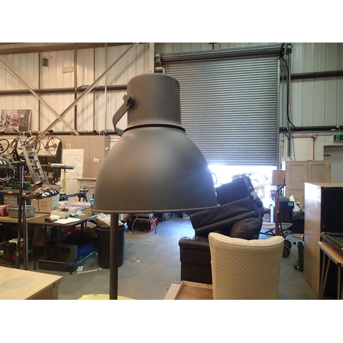 1456 - Large industrial type spot floor lamp. Not available for in-house P&P, contact Paul O'Hea at Mailbox... 