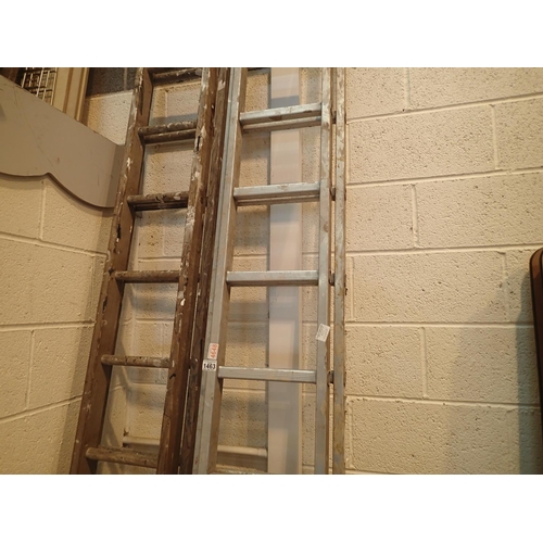 1463 - Two sets of extension ladder 26 rung. Not available for in-house P&P, contact Paul O'Hea at Mailboxe... 