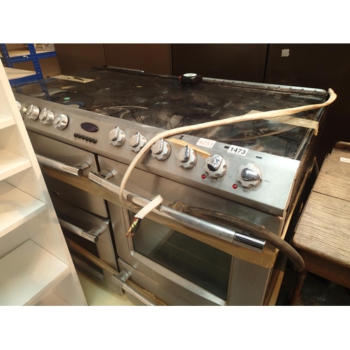 1473 - Belling Cook Centre Evolution dual fuel cooker model 152W55. Not available for in-house P&P, contact... 