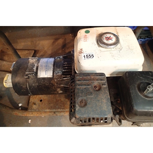 1555 - Phoenix Power single phase petrol generator 110 220v. Not available for in-house P&P, contact Paul O... 