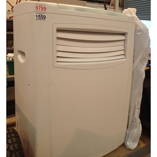 1559 - Haier portable air conditioning unit. Not available for in-house P&P, contact Paul O'Hea at Mailboxe... 