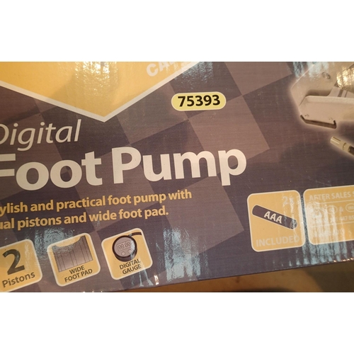 1590 - Auto XS digital footpump and a Bikemate double foot pump. Not available for in-house P&P, contact Pa... 