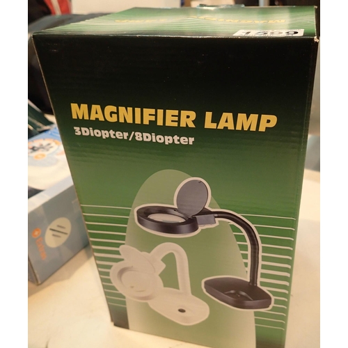 1599 - Boxed new old stock magnifier lamp. P&P Group 1 (£14+VAT for the first lot and £1+VAT for subsequent... 