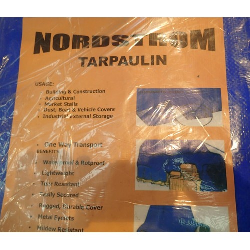 1615 - Nordstrom tarpaulin 5.4 x 3.5m. P&P Group 1 (£14+VAT for the first lot and £1+VAT for subsequent lot... 