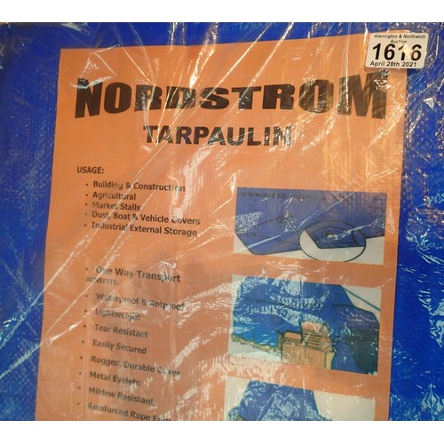 1616 - Two Nordstrom tarpaulin 2.6 x 1.7m. P&P Group 1 (£14+VAT for the first lot and £1+VAT for subsequent... 