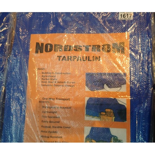 1617 - Two Nordstrom tarpaulin 3.6 x 2.5m. P&P Group 1 (£14+VAT for the first lot and £1+VAT for subsequent... 