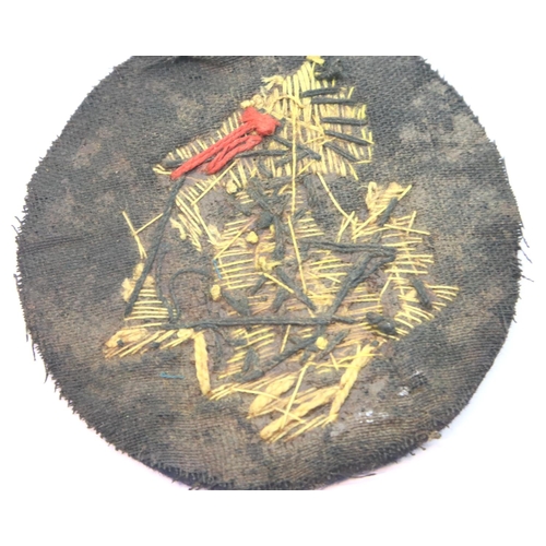 3108 - British WWII bullion Chindit circular patch. P&P Group 1 (£14+VAT for the first lot and £1+VAT for s... 