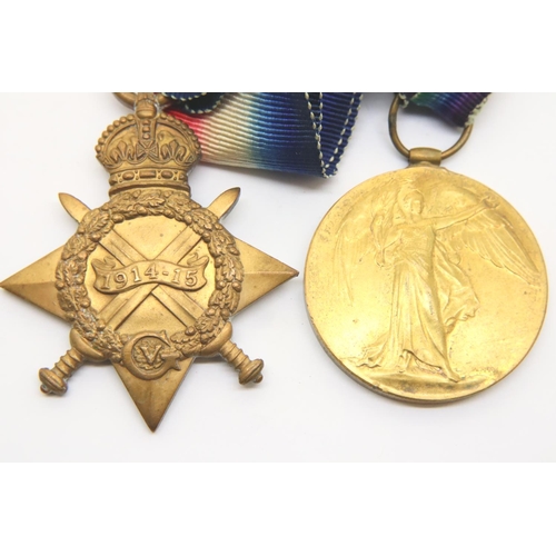 3226 - WWI Victory medal and star to 28278 GNR J Simpson RFA. P&P Group 1 (£14+VAT for the first lot and £1... 