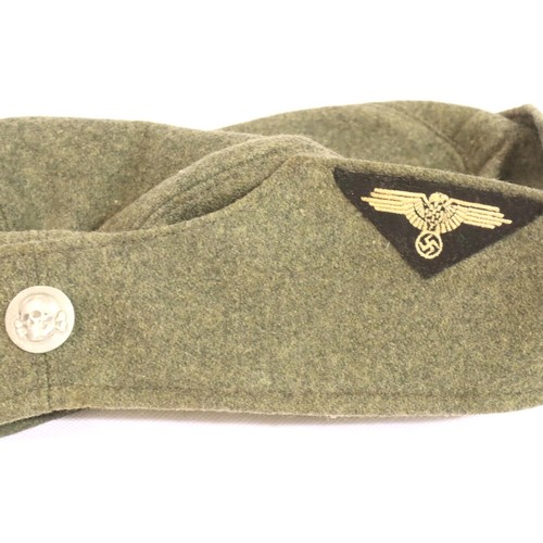 3065 - WWII German SS-VT Overseas Side Cap. RZM Label inside. P&P Group 2 (£18+VAT for the first lot and £3... 