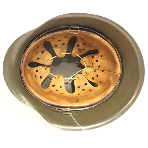 3067 - WWII German Kriegsmarine Coastal Artillery M42 Helmet with liner. P&P Group 2 (£18+VAT for the first... 