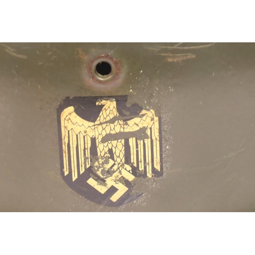 3067 - WWII German Kriegsmarine Coastal Artillery M42 Helmet with liner. P&P Group 2 (£18+VAT for the first... 
