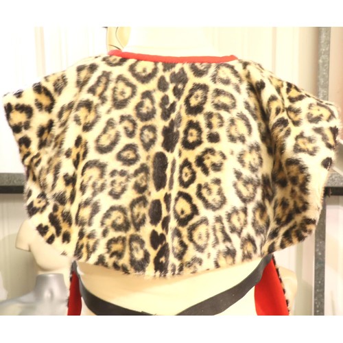 3076 - New leopard print military drummers apron. P&P Group 1 (£14+VAT for the first lot and £1+VAT for sub... 
