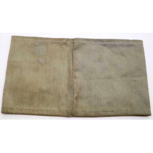 3094 - German WWII aged replica RLB printed cotton armband. P&P Group 1 (£14+VAT for the first lot and £1+V... 