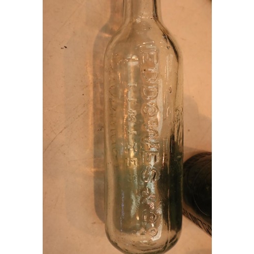 1245 - Collection of mixed antique glass bottles including codd bottles. Not available for in-house P&P, co... 