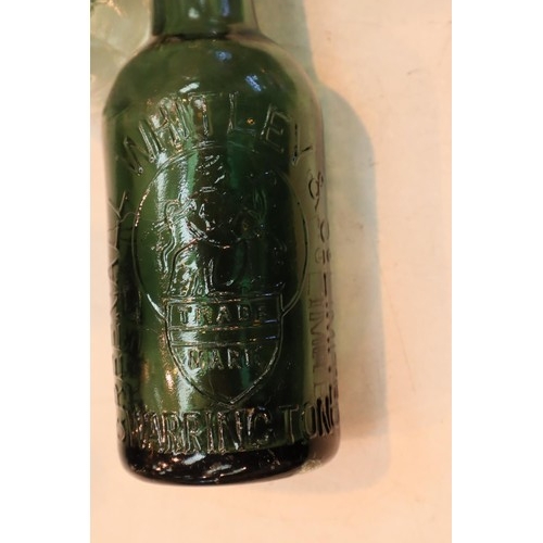 1245 - Collection of mixed antique glass bottles including codd bottles. Not available for in-house P&P, co... 