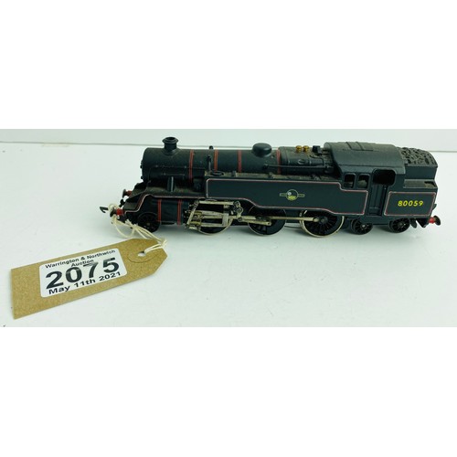 2075 - Hornby Dublo 2-6-4 Tank - Repainted, Detailed with Hand Rails etc, Converted to 2-rail Loco (Unboxed... 