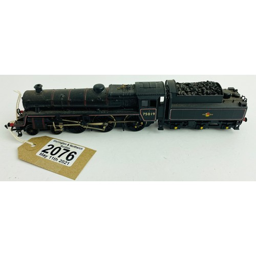 2076 - Mainline OO Gauge BR 75019 - Detailed with modified all wheel pickup chassis  P&P Group 1 (£14+VAT f... 