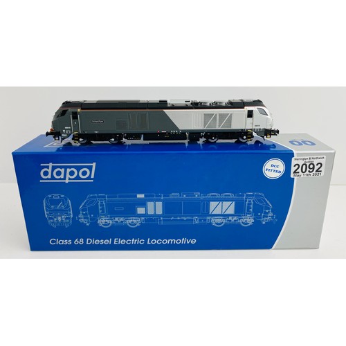 2092 - Dapol 4D-022-011D OO Gauge Class 68 'Oxford Flier' Digital - Good Condition with Box  P&P Group 1 (£... 