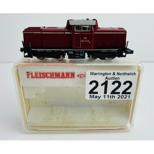 2122 - Fleischmann N Gauge 7229 DB Shunter Locomotive (Used) Boxed P&P Group 1 (£14+VAT for the first lot a... 