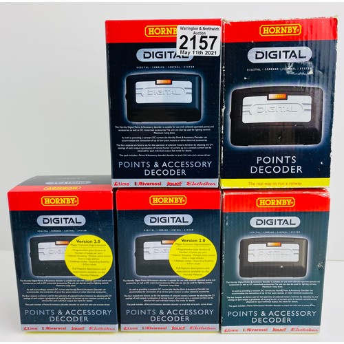 2157 - 5x Hornby Digital Points & Accessory Decoders  P&P Group 1 (£14+VAT for the first lot and £1+VAT for... 