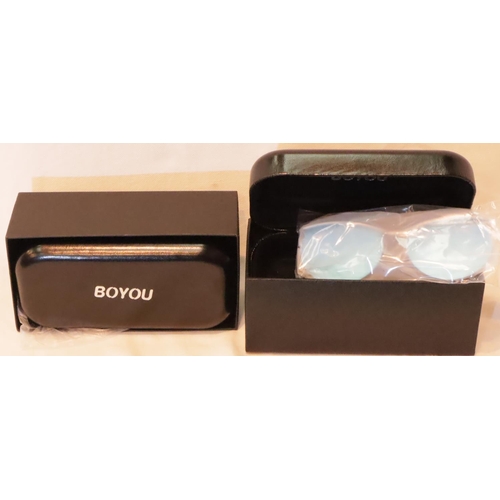 1078 - Two pairs of Boyou boxed fashion sunglasses. P&P Group 1 (£14+VAT for the first lot and £1+VAT for s... 