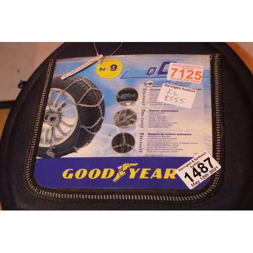 1487 - Good Year Q03 no 9 car snow chains. Not available for in-house P&P, contact Paul O'Hea at Mailboxes ... 