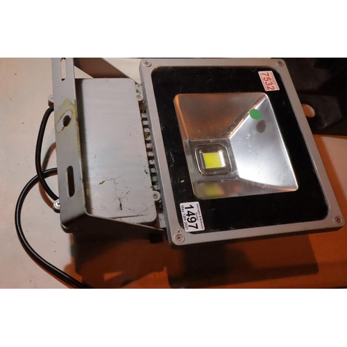 1497 - Large LED security light. Not available for in-house P&P, contact Paul O'Hea at Mailboxes on 01925 6... 