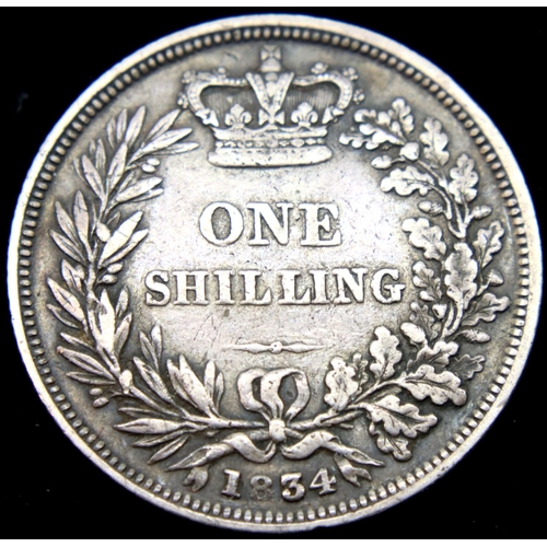 3078 - 1834 - Silver Shilling of William IV. P&P Group 1 (£14+VAT for the first lot and £1+VAT for subseque... 