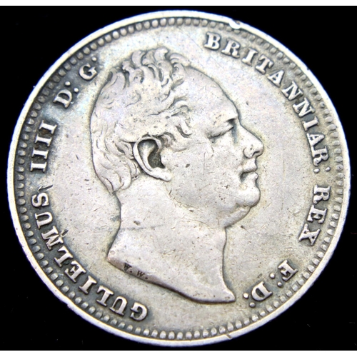 3078 - 1834 - Silver Shilling of William IV. P&P Group 1 (£14+VAT for the first lot and £1+VAT for subseque... 